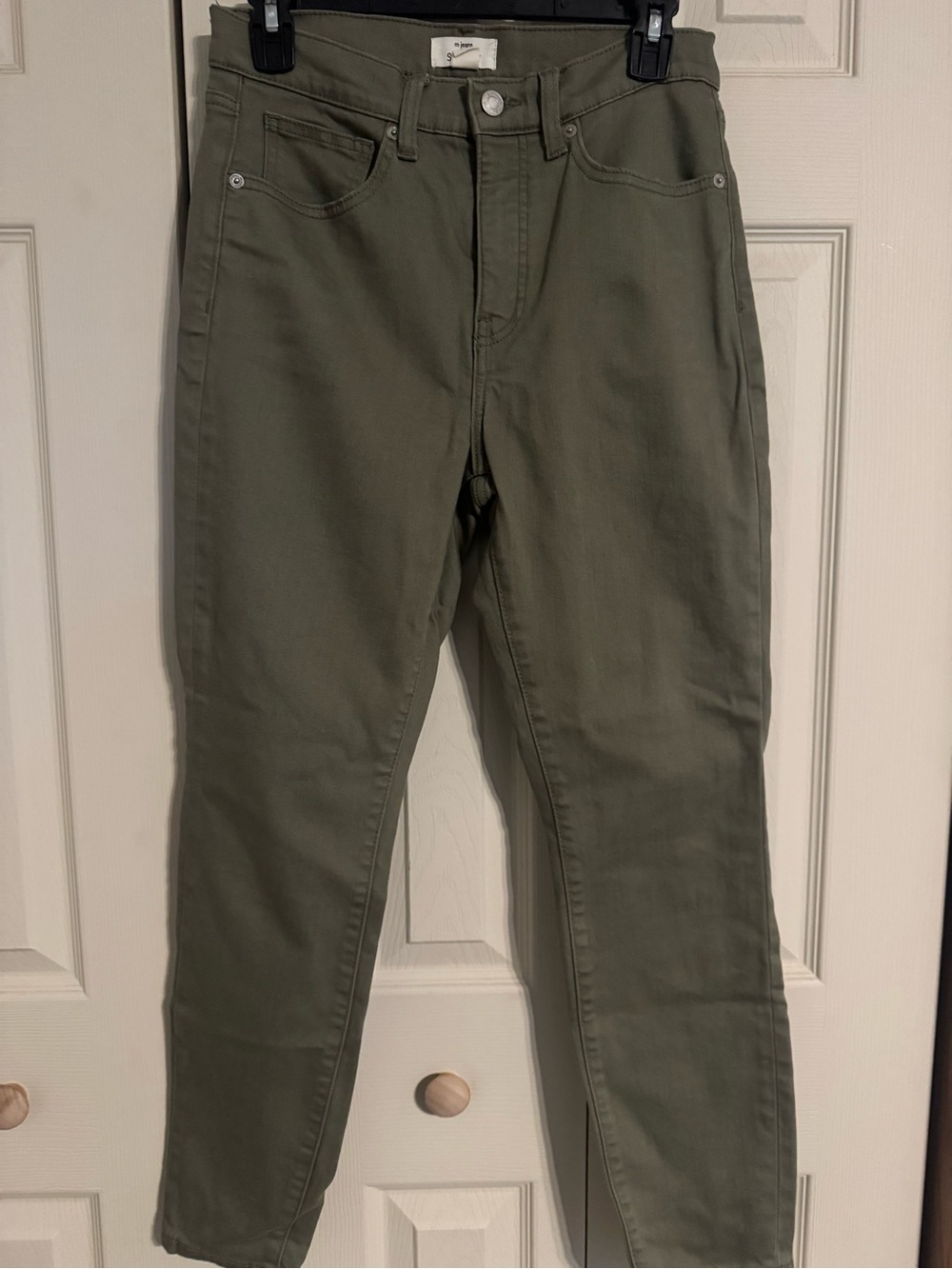 Maurices Olive Green High-Rise Slim Jeans